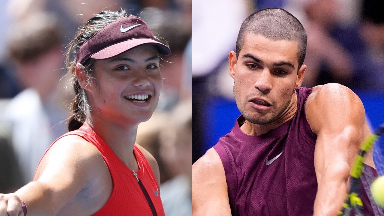 Emma Raducanu gives her verdict on Carlos Alcaraz’s special buzzcut. Courtesy: Reuters Emma Raducanu, Carlos Alcaraz